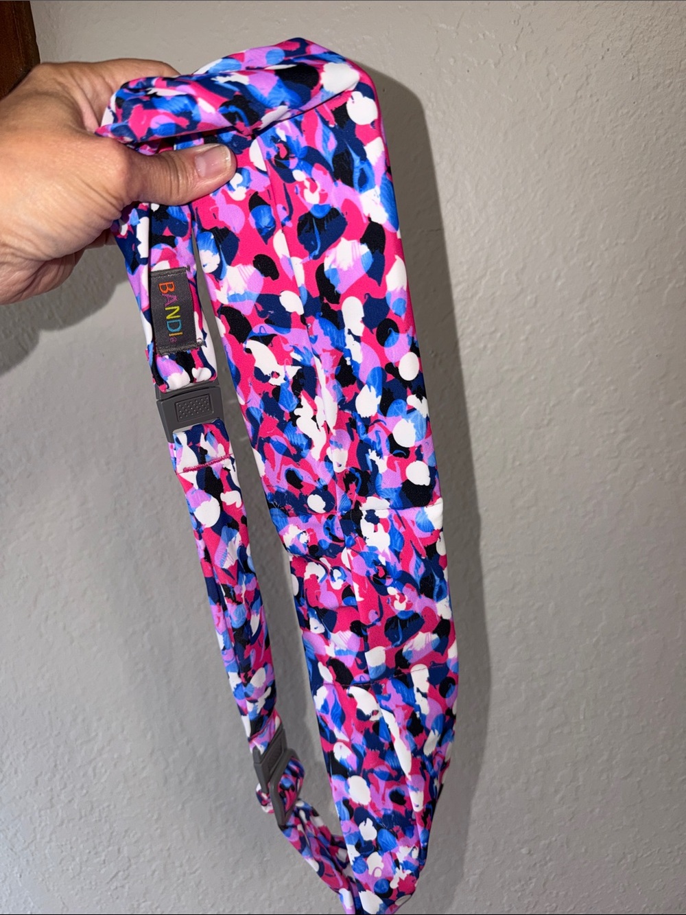 BANDI running belt hot pink & blue & purple